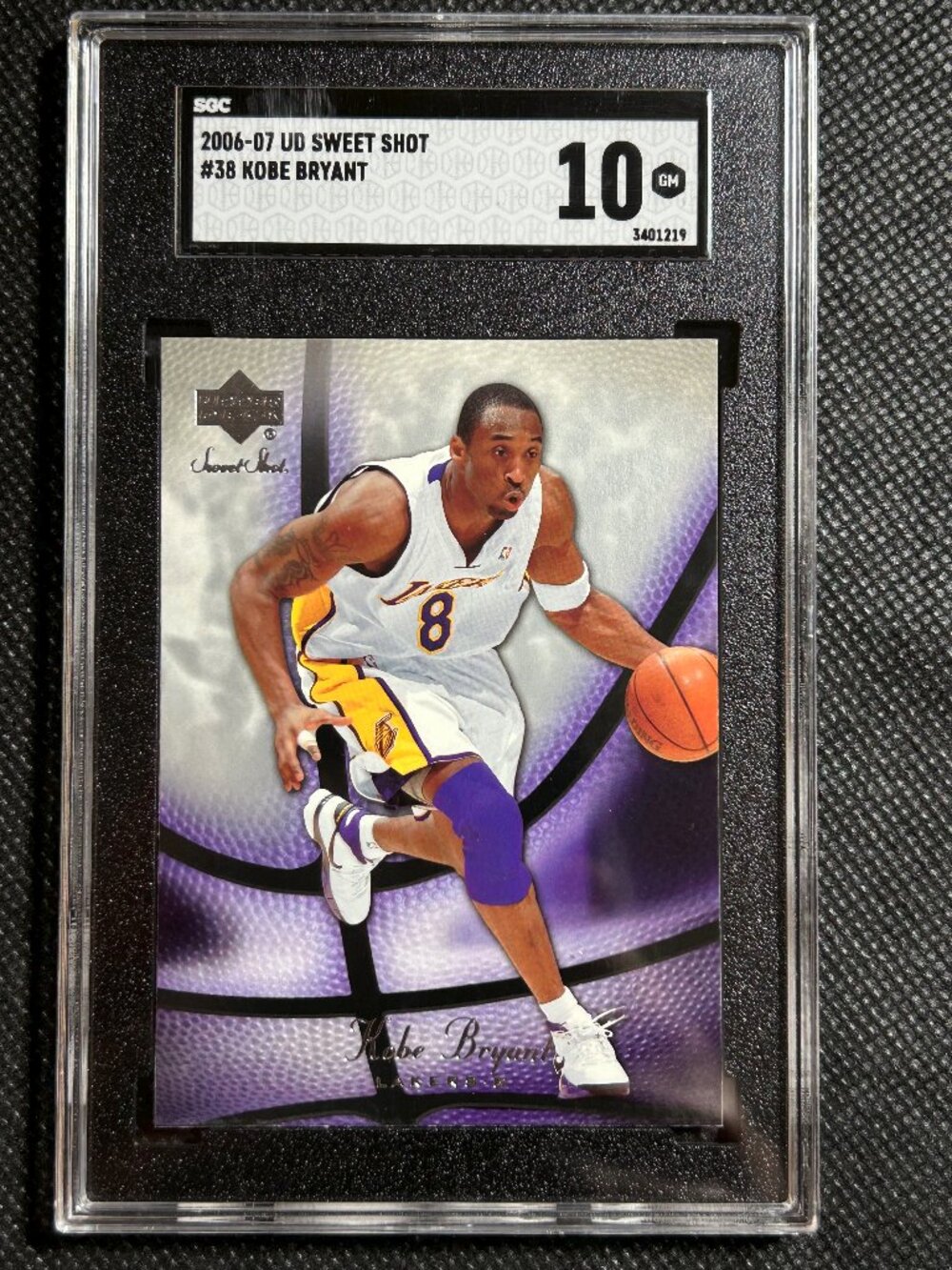 2006 UPPER DECK KOBE BRYANT #38 LAKERS UD SWEET SHOT SGC 10 GEM MINT